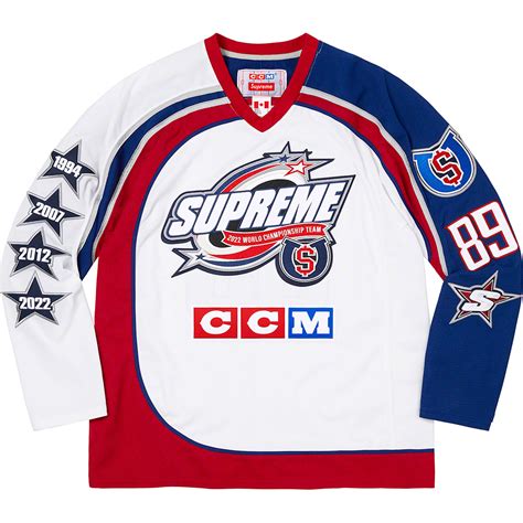 supreme hockey jersey.